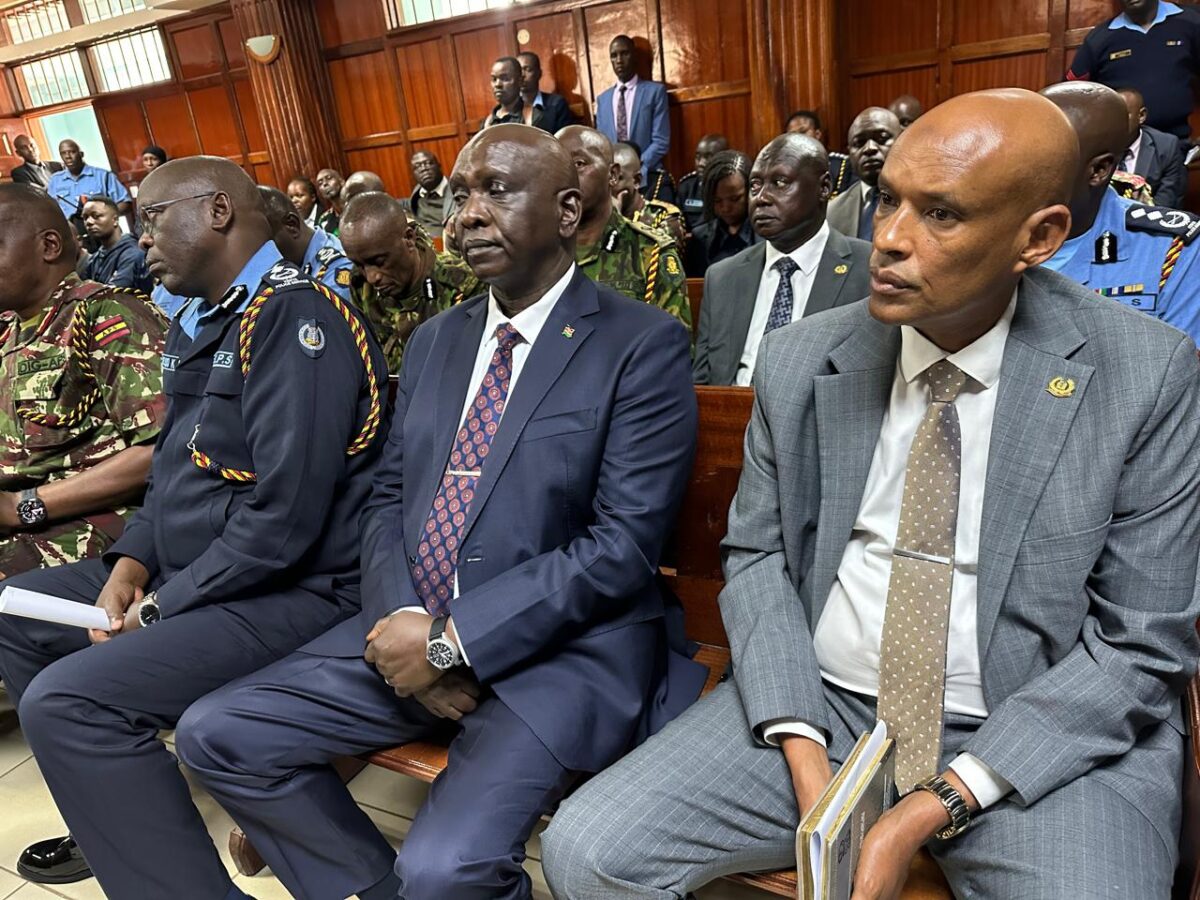 Police roadblocks in Nairobi during June 25 protests, which became the subject of a High Court contempt case involving IG Douglas Kanja.