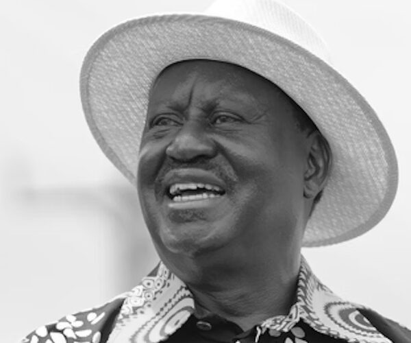A portrait of the late former Prime Minister Raila Odinga, whose family is organising an inclusive first death anniversary to allow Kenyans to mourn and celebrate his legacy.