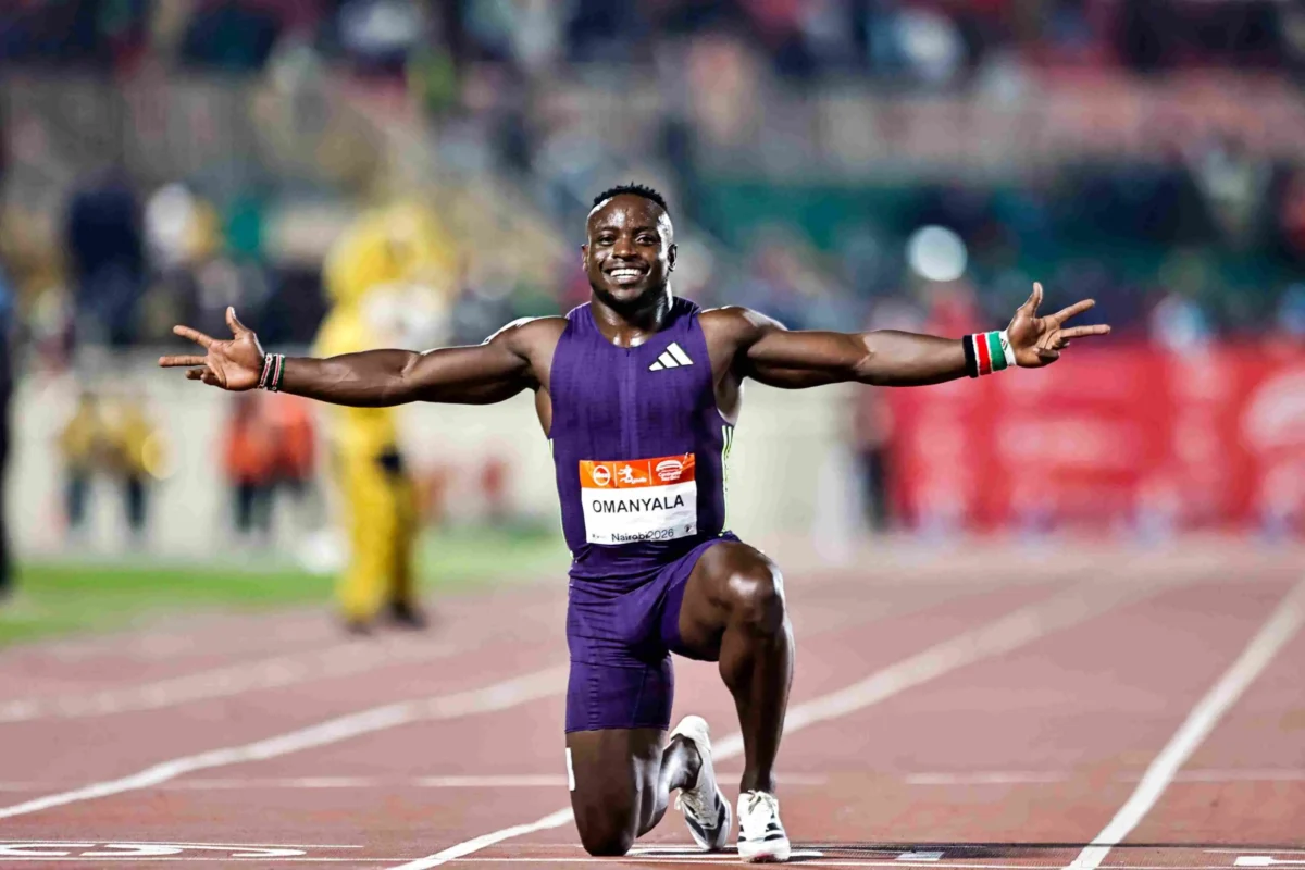 Ferdinand Omanyala competes during his 2026 season after recording several sub-10-second 100m times and winning the Kip Keino Classic.