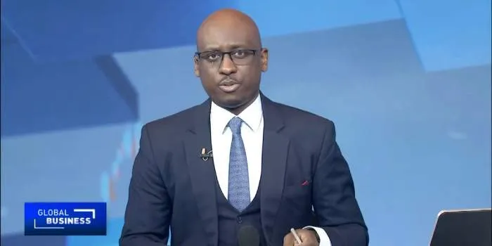 Veteran Kenyan journalist Ramah Nyang presenting the Global Business Africa programme during his 14-year career at CGTN.
