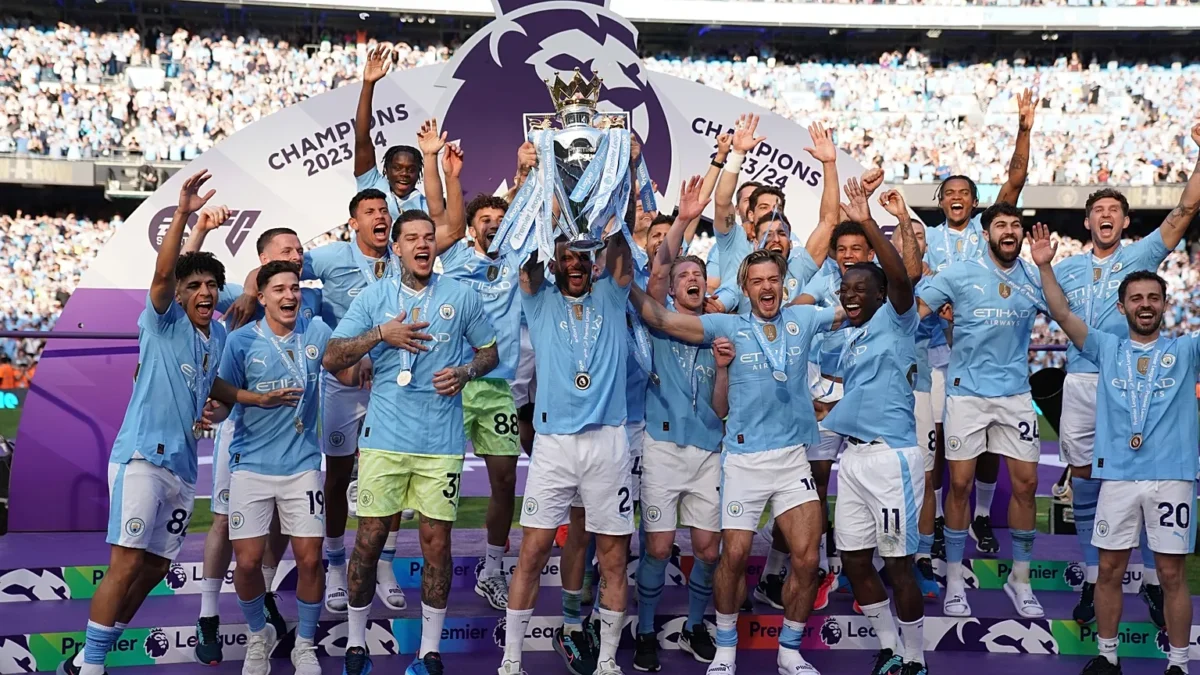 Manchester City players after the Premier League financial ruling as the club awaits a decision on possible sanctions.