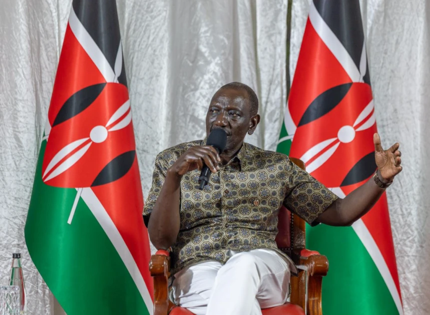 President William Ruto explaining how Middle East oil supply concerns led to the Dangote refinery plan, with Lamu selected over Tanga for its deeper waters.