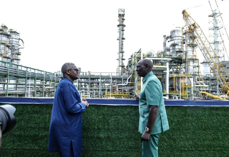 President William Ruto discussing the Dangote refinery project, expected jobs and industries, land allocation, and calls for greater transparency over the agreement.